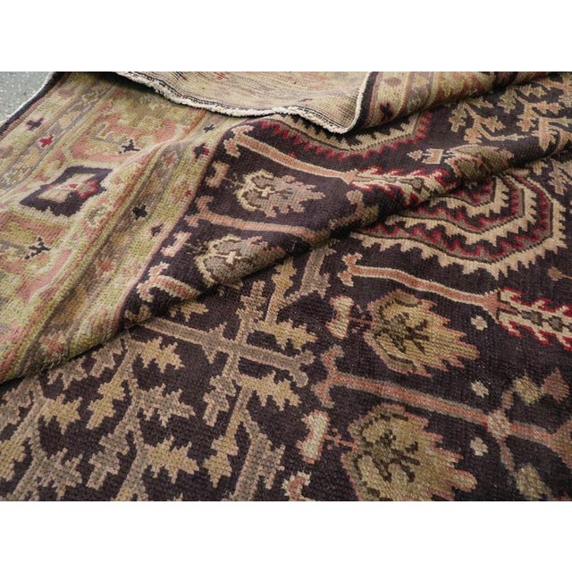 Tan Galerie Shabab Collection Early 20th Century Turkish Oushak Room Size Carpet For Sale - Image 8 of 8
