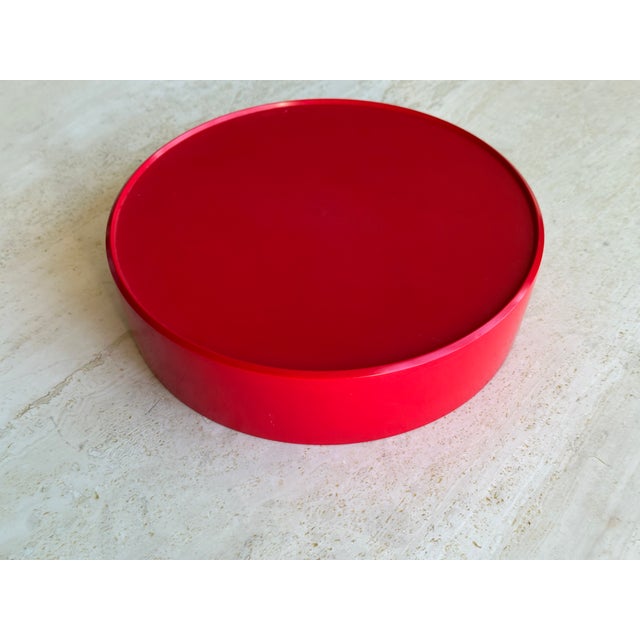 Mid-Century Kristian Vedel for Torben Ørksov Danish Red Melamine Bowl For Sale In San Diego - Image 6 of 6