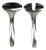 Model Danube 7000 Salad Servers by Janos Megyik for Amboss, 1970s, Set of 2 For Sale