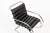 Mid Century Mr Black Leather Arm Chairs by Mies Van Der Rohe for Knoll For Sale In Detroit - Image 6 of 15