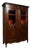 Louis XV Style Bookcase in Walnut and Oak and Beech For Sale
