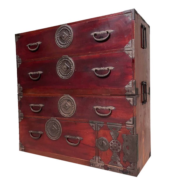Large Meiji Nihonmatsu Chest of Drawers, Japan, 1912 For Sale