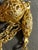 MCM Jewelry Victorian Revival Adjustable Lariat Necklace Features a Gold-Tone Twisted Double Rope Chain With Floral-Embossed Sliding Tension Clip. For Sale - Image 4 of 7