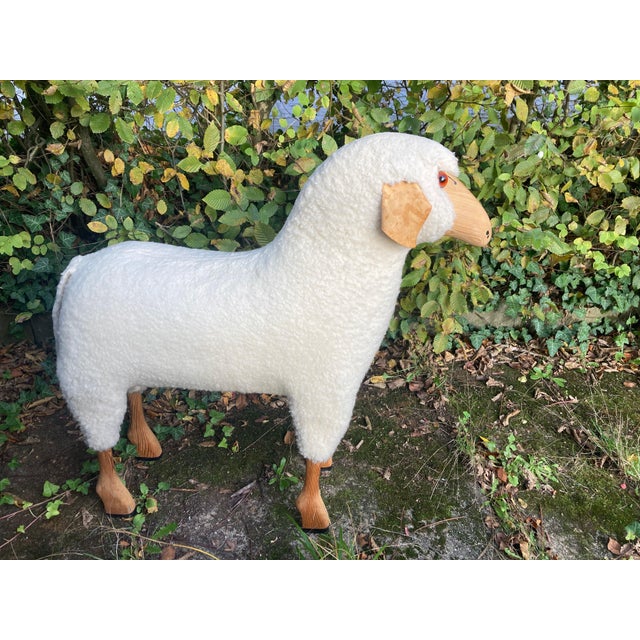 White Wool Sheep by Hanns Peter Krafft, 1970s For Sale - Image 13 of 13