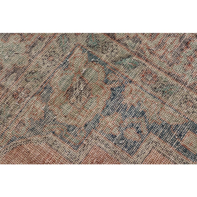 Vintage Turkish Oushak Rug With Soft Orange Field With Medallion For Sale - Image 11 of 11