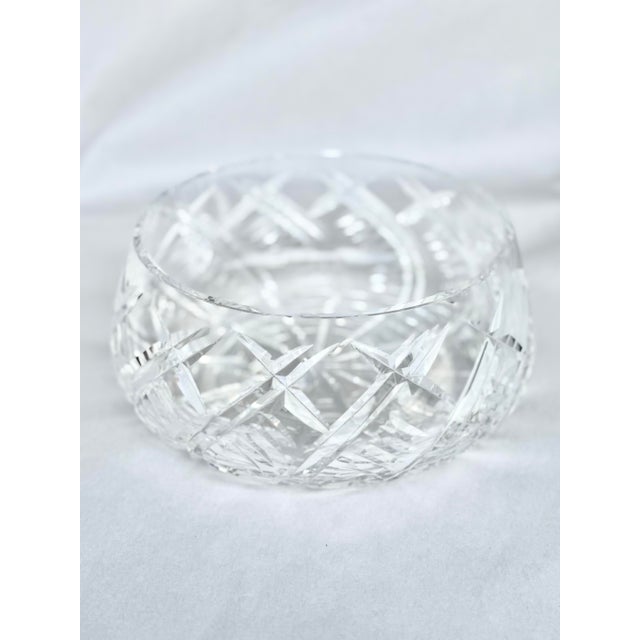 Elevate your tabletop with this stunning Waterford Marquis cut crystal bowl, a brilliant example of Irish craftsmanship...