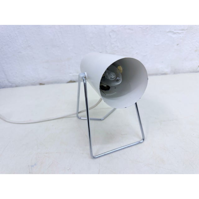 Mid-Century Modern Space Age Minimalist Cylindrical Table Lamps, 1960s, Set of 2 For Sale - Image 3 of 13