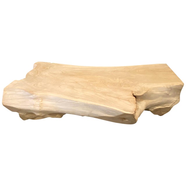 Impressive log style coffee table or bench made from a hundred year old reclaimed teak root. We added a light shellack on...