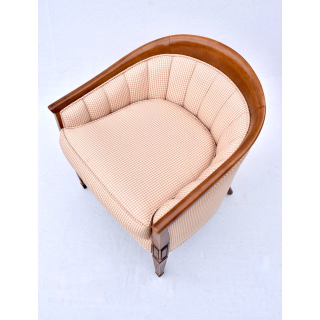 Tomlinson Pavane Occasional Barrel Chair For Sale - Image 12 of 12