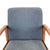 Blue Late 20th Century Scandinavian Modern Teak Armchair For Sale - Image 8 of 16