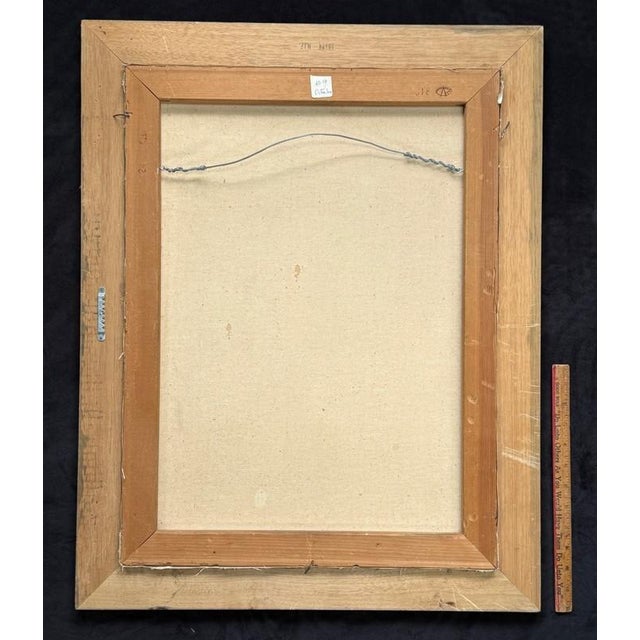 Mid 20th Century Mid 20th Century Jerry Difalco (Pa 1952-2021) Original Abstract Painting on Canvas, Style of Mark Rothko For Sale - Image 5 of 5