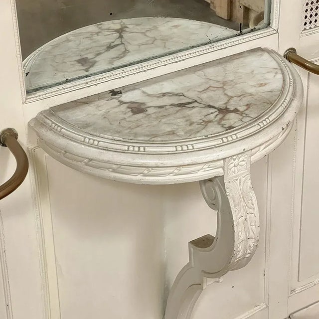 Ivory 19th Century French Louis XVI Painted Hall Tree For Sale - Image 8 of 12