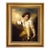 Boy and Rabbit by Raeburn Print on Canvas in Antiqued Gold Frame- 11-1/2" X 13-1/2" For Sale