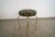 Stanley Furniture 1960’s Hollywood Regency Swivel Brass & Velvet Vanity Stool For Sale - Image 4 of 12