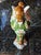 Vintage Mid-Century Italian Style Rococo Revival Green Porcelain Double-Handled Floral Vase (Jg) For Sale - Image 4 of 8