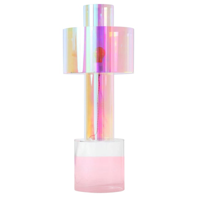 Miami Pink Floating Table Lamp by Brajak Vitberg For Sale - Image 10 of 10