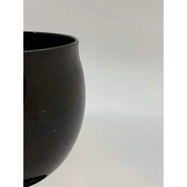 1960s Vintage Black Tulip Glasses- Set of 4 For Sale - Image 5 of 6