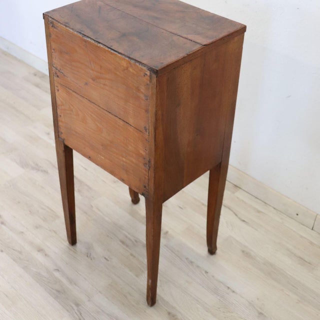 Antique Walnut Nightstand, Early 1700s For Sale - Image 16 of 17