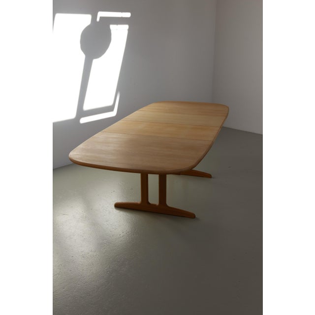Wood Danish Modern Oak Extendable Dining Table by Gangsø Møbler, 1970s For Sale - Image 7 of 18