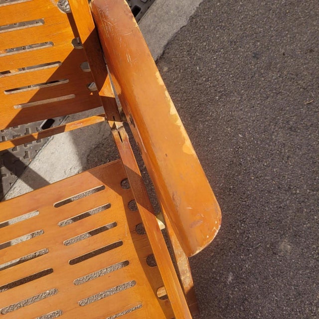 Wood Rex Folding Lounge Chairs by Niko Kralj, 1950s, Set of 8 For Sale - Image 7 of 18