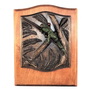 21st Century Bronze Frog Sculpture Plaque by Aaron Hagar For Sale