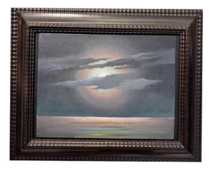 Thayat (Ernesto Michahelles), Luna Dietor Alle Nuvole, 1948, Oil on Board