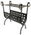 Fabulous Mid-Century style hand-forged iron drink table and magazine holder! Hand-crafted woven iron straps accented with...