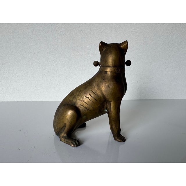 Metal Vintage Heavy Brass Bulldog / Mastiff Dog Statue – Dog Lover Figurine For Sale - Image 7 of 9