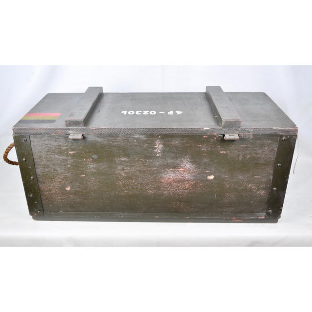 Belgian Military Wooden Box, 1960s For Sale - Image 12 of 13