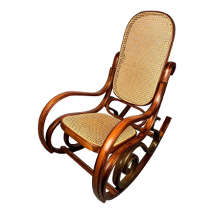 Mid 20th Century Vintage Thonet-Style Bentwood Rocking Chair