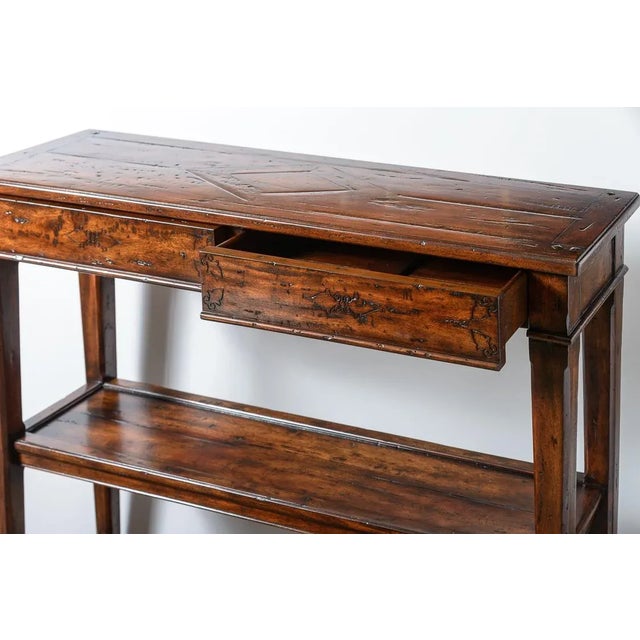 Console With Drawers and Shelves One For Sale In West Palm - Image 6 of 7