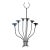 Mid Century Metal Candle Sconce in the Style of Tommi Parzinger For Sale