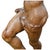 Mid 20th Century Large Fruitwood Carved Figure of Pan, Classical Mythological Wood Sculpture For Sale - Image 5 of 7