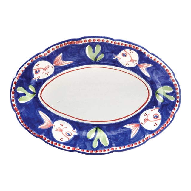 VIETRI Campagna Pesce Oval Platter For Sale