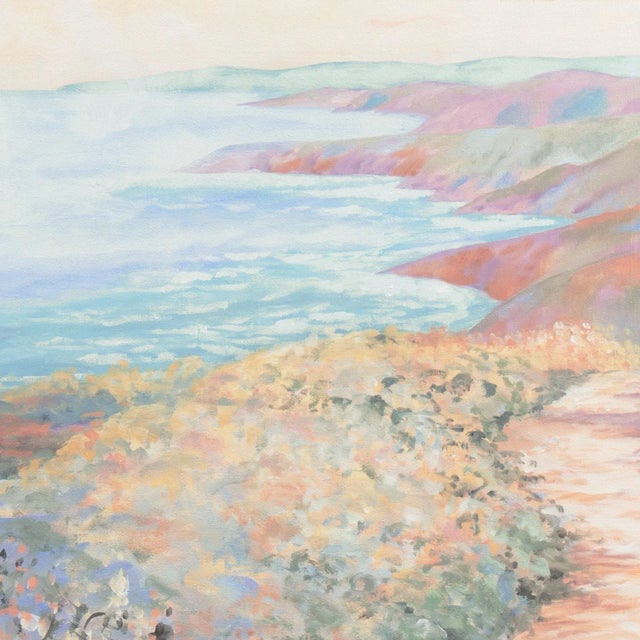 'Coastal Mist' by Elizabeth Horning, Woman Artist, Carnegie Foundation, Rhode Island School of Design For Sale - Image 4 of 7