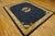 1920s Navy Blue Field Antique Floral Medallion Hand Knotted Chinese Peking Rug For Sale - Image 10 of 10
