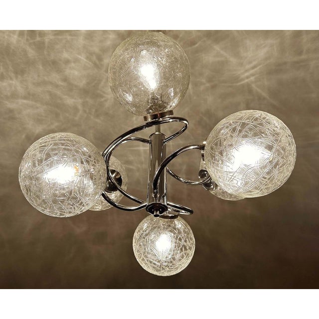 Vintage Space Age Pendant Light, 1970s For Sale - Image 9 of 18