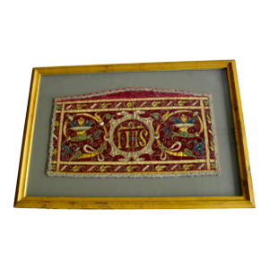 16th Century Religious Embroidery Frame Italy