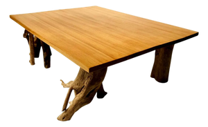 Vintage Driftwood & Cedar Low Tea Table