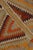 Gold 1950s Vintage Turkish Kilim Rug in Orange, Gold and Teal Geometric Patterns For Sale - Image 8 of 8