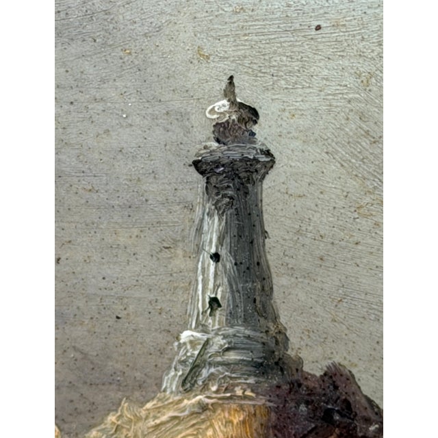 Sarah Louisa Kilpack (1839–1909) | La Corbière Lighthouse, Jersey | Dramatic Victorian Marine Oil on Board, c.1880 For Sale - Image 15 of 18