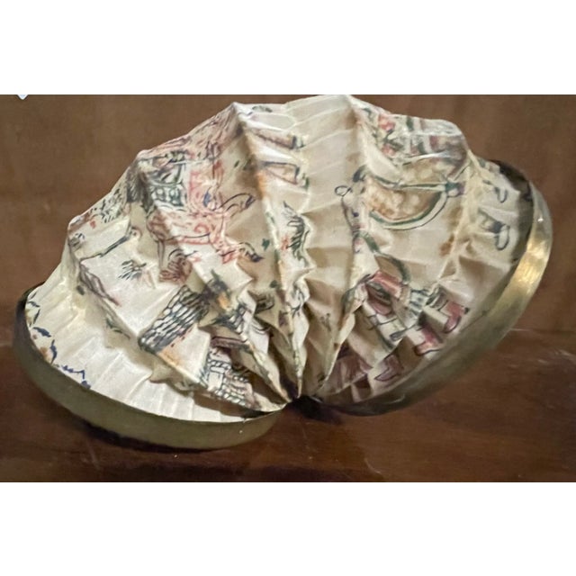 Lantern, fabric and brass lantern Up to 250V (Europe/UK Standard).The wiring of this item may be original and might need...