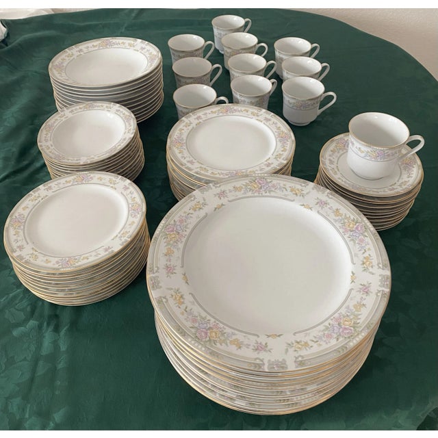 Vintage Southampton 223 by Excel Fine China Set for 11 - 77 Pieces Excellent Condition For Sale In Denver - Image 6 of 12