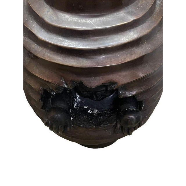 Bronze-Colored Side Pedestal or Plant Table For Sale - Image 6 of 8