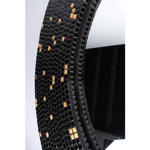 Large Round Mirror with Mosaic For Sale - Image 4 of 7