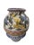 Italian Monumental Vintage Italian Majolica Floor Urn With Raised Fruit Relief For Sale - Image 3 of 10