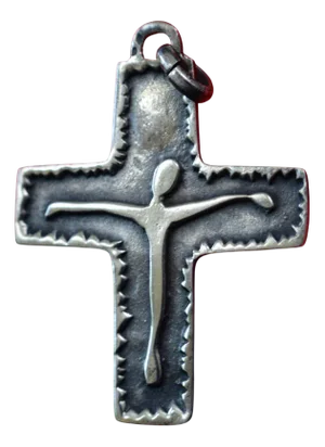Modernist Pectoral Cross in Sterling Silver by Reyt, 1950s