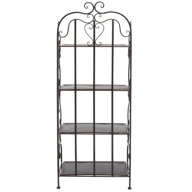 Tyrique 4 Tier Shelf Unit - Rustic Brown For Sale - Image 9 of 11