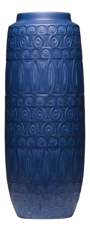 Large Blue Vase from Bay Keramik, 1970s