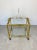 Brass Faux Bamboo Effect & Glass Serving Bar Cart, Italy, 1960s For Sale - Image 11 of 18